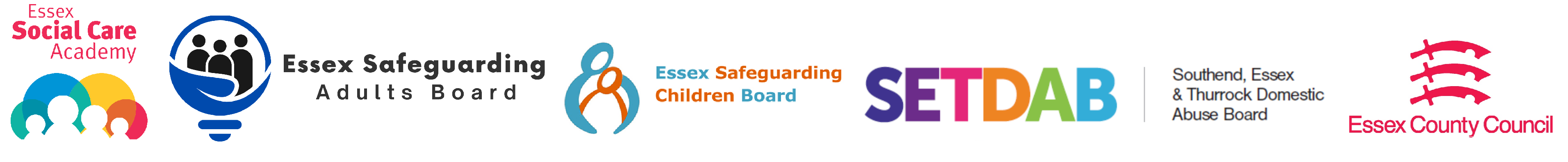 logos for Essex Safeguarding Partner organisations